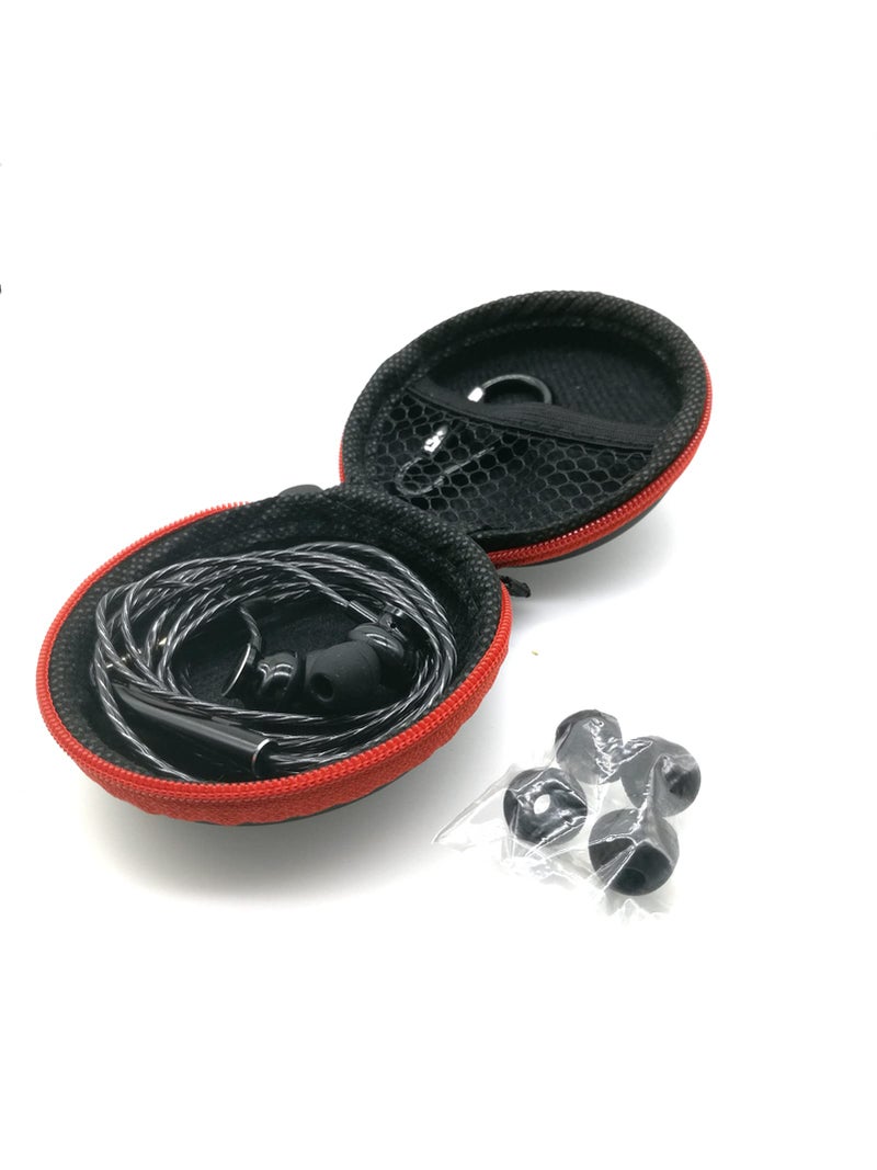 ApexOne Wired Metal in-Ear Earbuds Headphones with MIC &Volume Control and Pocket Case, Crystal Clear Sound Bass Stereo Noise Isolating Earphones (Earbuds, Red Storage Case and 2 Small Tips Included) - Image 5